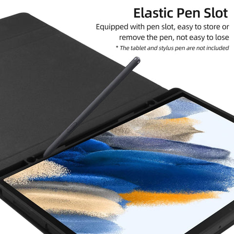 Detachable Tablet Protective Case with BT Keyboard Pen Slot Compatible with Samsung Galaxy Tab A8 10.5 inch SM-X200/SM-X205/SM-X207
