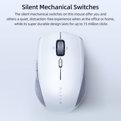 Razer Pro Click Mini Wireless Mouse BT+2.4G Dual-mode Connection Small and Portable 7 Programmable Buttons Support 4 Devices