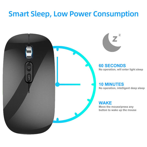 M103 2.4G+BT5.1 Wireless Dual-mode Mouse Ergonomic Office Mice 3-gear Adjustable DPI Built-in 500mAh Lithium Battery Black