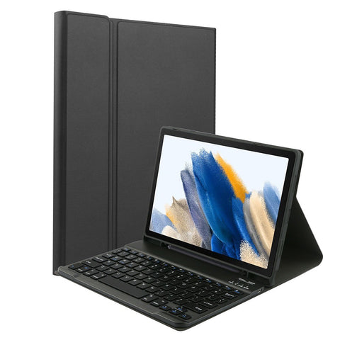 Portable Detachable Tablet Protective Case with BT Keyboard Pen Slot Compatible with Samsung Tab S6 Lite 10.4/P610/P615 Black