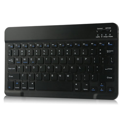 Portable Detachable Tablet Protective Case with BT Keyboard Pen Slot Compatible with Samsung Tab S6 Lite 10.4/P610/P615 Black