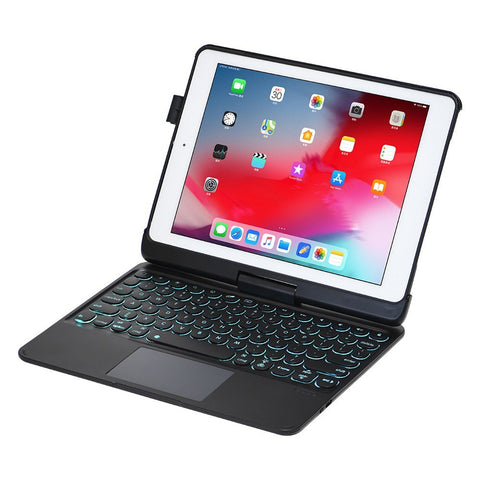 Detachable 360° Rotating Tablet Keyboard Case Colorful Backlight Effect Compatible with iPad Air2/iPad Pro 9.7/iPad 9.7(2017/2018)