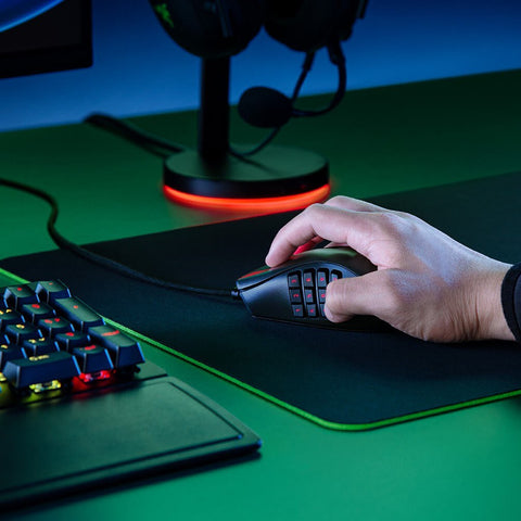 Razer Naga X MMO Wired RGB Gaming Mouse Lightweight Mouse with 2nd-gen Razer Optical Mouse Switch 16 Programmable Buttons