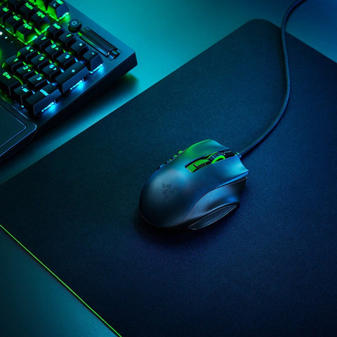 Razer Naga X MMO Wired RGB Gaming Mouse Lightweight Mouse with 2nd-gen Razer Optical Mouse Switch 16 Programmable Buttons