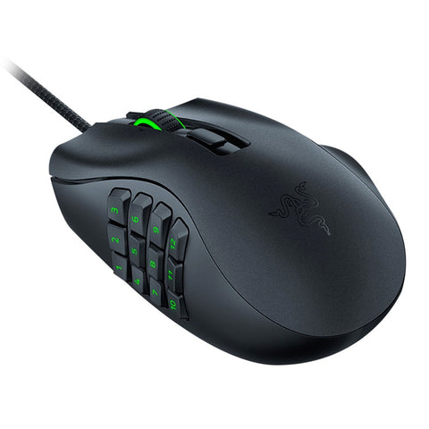 Razer Naga X MMO Wired RGB Gaming Mouse Lightweight Mouse with 2nd-gen Razer Optical Mouse Switch 16 Programmable Buttons