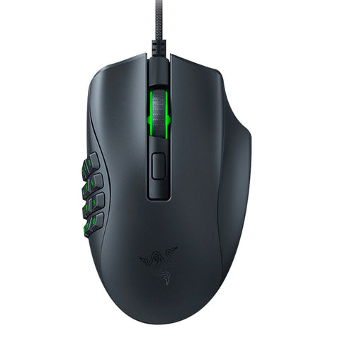 Razer Naga X MMO Wired RGB Gaming Mouse Lightweight Mouse with 2nd-gen Razer Optical Mouse Switch 16 Programmable Buttons