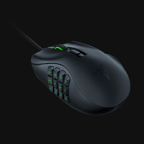 Razer Naga X MMO Wired RGB Gaming Mouse Lightweight Mouse with 2nd-gen Razer Optical Mouse Switch 16 Programmable Buttons