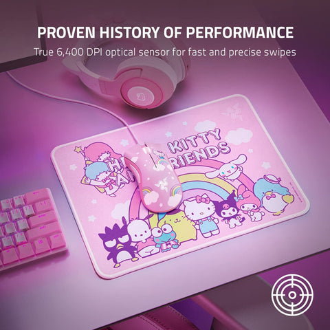 Razer Hello Kitty Limited Computer Game Office Pink Purgatory Viper Mouse Pad Set Hello Kitty Limited Mouse + Mouse Pad Set