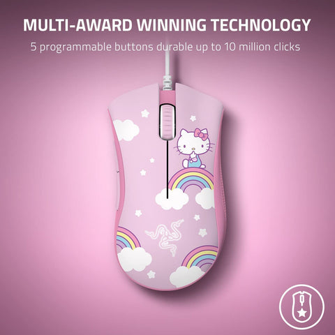 Razer Hello Kitty Limited Computer Game Office Pink Purgatory Viper Mouse Pad Set Hello Kitty Limited Mouse + Mouse Pad Set