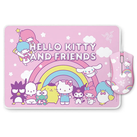 Razer Hello Kitty Limited Computer Game Office Pink Purgatory Viper Mouse Pad Set Hello Kitty Limited Mouse + Mouse Pad Set