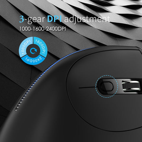 ZELOTES F-36A 2.4G Wireless Mouse Charging Blu-ray 6-button Optical mouse 3 level DPI black