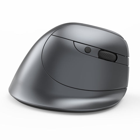 ZELOTES F-26C Rechargeable display dual-mode wireless mouse with silent 2.4GHz BT gray