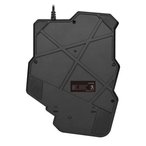 HXSJ G92 One Hand Keyboard 35 Key Single Hand Membrane Mini 35 Keys Gaming Keyboard with Colorful Backlit USB Wired Replacement for Online Game