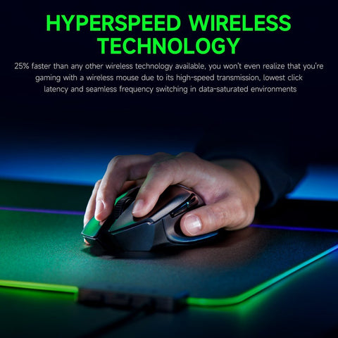 Razer Basilisk X HyperSpeed Wireless Mouse  Dual-mode Gaming Mouse 16000DPI with 6 Programmable Buttons (without Battery)