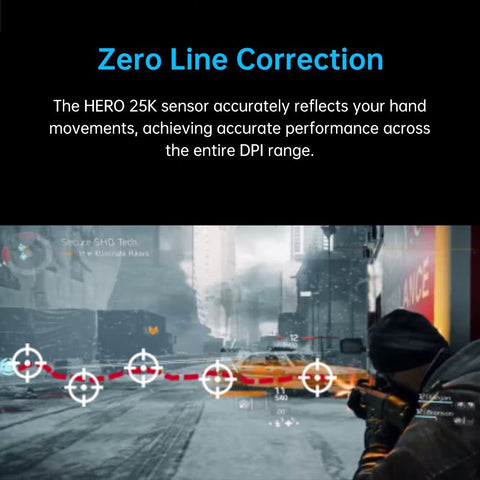 Logitech G502 HERO Wired Gaming Mouse with Adjustable Weights 25K HERO Sensor 25600DPI RGB 11 Programmable Keys Backlight Dual Mode Scroll Wheel