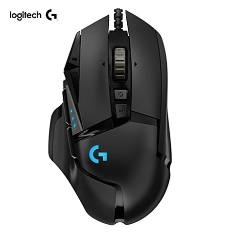 Logitech G502 HERO Wired Gaming Mouse with Adjustable Weights 25K HERO Sensor 25600DPI RGB 11 Programmable Keys Backlight Dual Mode Scroll Wheel