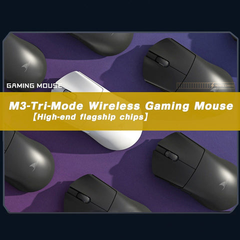 Motospeed Darmoshark 2.4G Wireless  Mouse BT5.0 Slim Rechargeable Mouse 4800 DPI