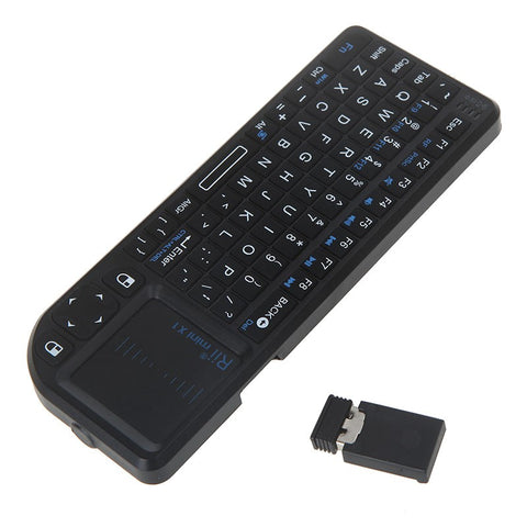 Rii mini X1 Handheld 2.4G Wireless Air Mouse Touchpad gaming keyboard for Phone Android TV Box PC Notebook