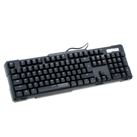 MOTOSPEED Professional Mechanical Gaming Esport Keyboard with Tactile High-speed 104 Keys Anti-ghosting Blue Switches USB Wired