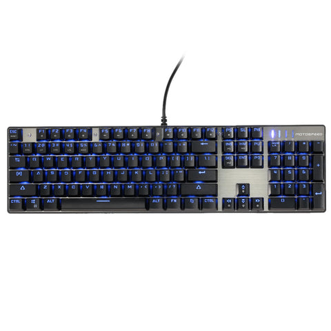 MOTOSPEED Inflictor CK104 Blue Switches Tactile Mechanical Esport Gaming Game Keyboard Wired USB Ergonomic Colorful Customized LED RGB Backlit with 104 Keys