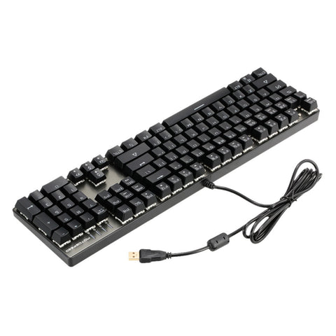 MOTOSPEED Inflictor CK104 Blue Switches Tactile Mechanical Esport Gaming Game Keyboard Wired USB Ergonomic Colorful Customized LED RGB Backlit with 104 Keys