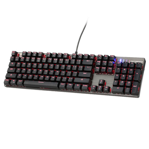 MOTOSPEED Inflictor CK104 Blue Switches Tactile Mechanical Esport Gaming Game Keyboard Wired USB Ergonomic Colorful Customized LED RGB Backlit with 104 Keys