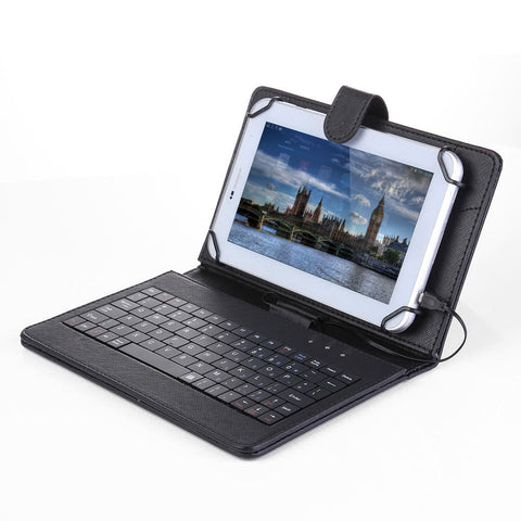 Folding Foldable Folio Magnetic PU Leather Case Cover Stand Holder without Keyboard Stylus Pen for Android 7/8 Inch Tablet