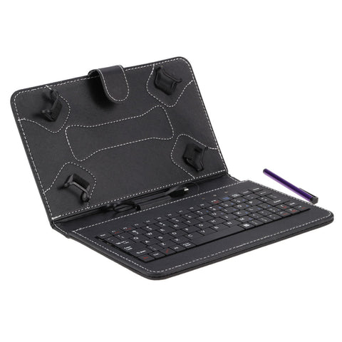 Folding Foldable Folio Magnetic PU Leather Case Cover Stand Holder without Keyboard Stylus Pen for Android 7/8 Inch Tablet