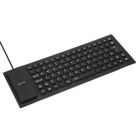 85 Keys Foldable Flexible Rollup USB Wired Silicone Keyboard Water-resistant Washable for PC Notebook Laptop Dust-resistant