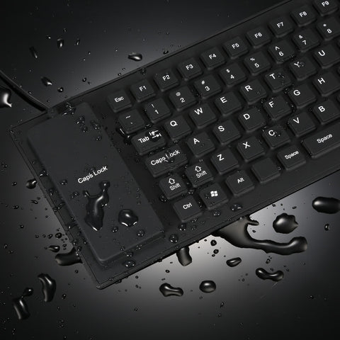 85 Keys Foldable Flexible Rollup USB Wired Silicone Keyboard Water-resistant Washable for PC Notebook Laptop Dust-resistant