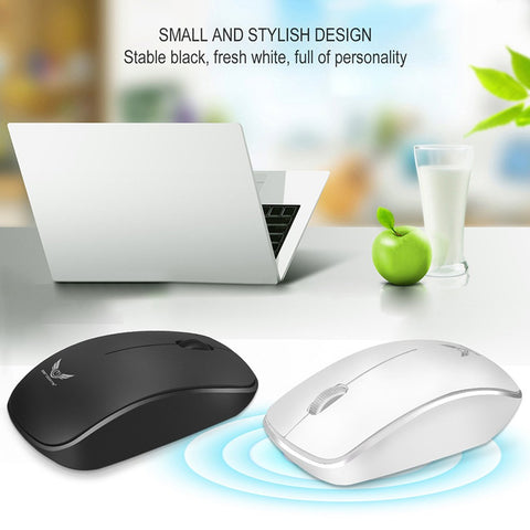 ZERODATE T16 2.4G 1600 DPI Wireless Portable Mobile Mouse 3-Button USB Optical Mouse with USB Receiver High-definition Optical Sensor for PC Laptop Tablet Computer Black