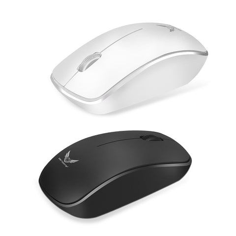ZERODATE T16 2.4G 1600 DPI Wireless Portable Mobile Mouse 3-Button USB Optical Mouse with USB Receiver High-definition Optical Sensor for PC Laptop Tablet Computer Black
