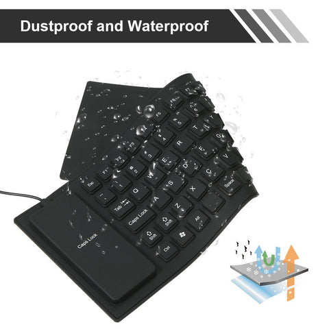 85 Keys Flexible Keyboard USB Interface Foldable and Portable Dustproof Waterproof Quiet