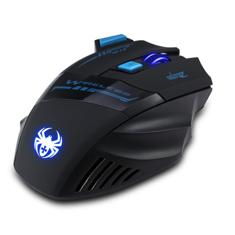 ZELOTES F14 LED Optical Computer Wireless Mouse 2.4G 2400 DPI 7 Buttons
