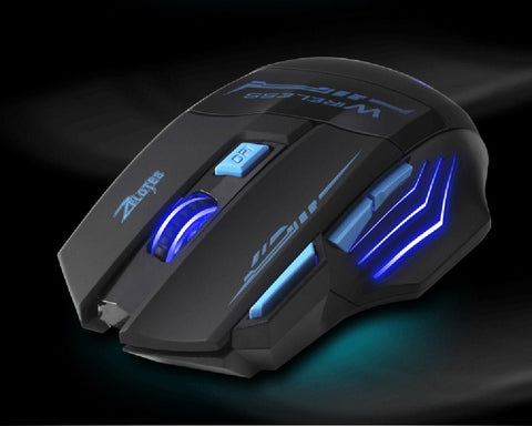 ZELOTES F14 LED Optical Computer Wireless Mouse 2.4G 2400 DPI 7 Buttons