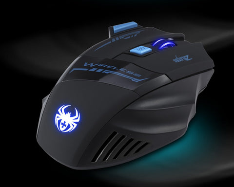 ZELOTES F14 LED Optical Computer Wireless Mouse 2.4G 2400 DPI 7 Buttons