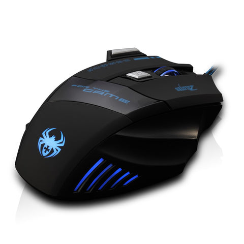 ZELOTES T-80 Gaming Mouse 7200 DPI Backlight Multi Color LED Optical 7 Button Mouse Gamer USB Wired Gaming Mouse for Pro Gamer