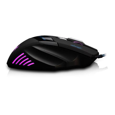 ZELOTES T-80 Gaming Mouse 7200 DPI Backlight Multi Color LED Optical 7 Button Mouse Gamer USB Wired Gaming Mouse for Pro Gamer