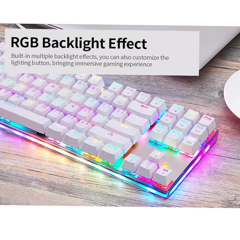 MOTOSPEED K87S Mechanical Keyboard Gaming Keyboard Wired USB Blue Switch