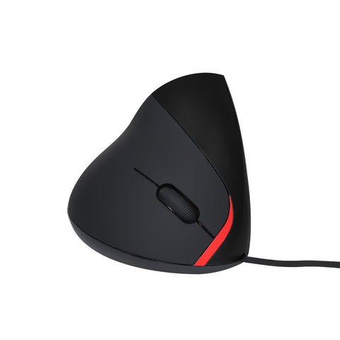 Optical Vertical Mouse Ergonomic Wired Mouse USB Mice 5 Button for PC Laptop(Black)