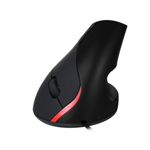 Optical Vertical Mouse Ergonomic Wired Mouse USB Mice 5 Button for PC Laptop(Black)