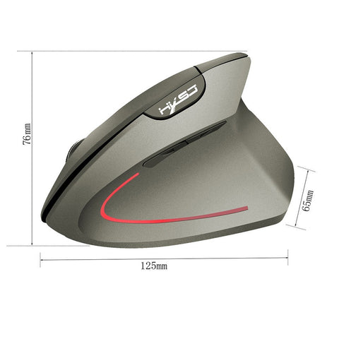 HXSJ Wireless Mouse Vertical Mice Ergonomic Rechargeable 3 DPI optional Adjustable 2400 DPI Mouse with USB charging Cable for Mac Laptop PC Computer