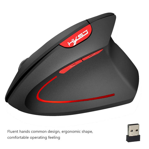 HXSJ Wireless Mouse Vertical Mice Ergonomic Rechargeable 3 DPI optional Adjustable 2400 DPI Mouse with USB charging Cable for Mac Laptop PC Computer