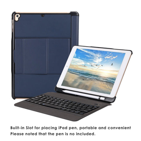 T201 Wireless Keyboard Folding Leather Case Cover