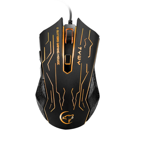 G820 Wired Gaming Mouse 7 Backlights 6 Buttons 3200 Optical DPI