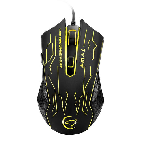 G820 Wired Gaming Mouse 7 Backlights 6 Buttons 3200 Optical DPI