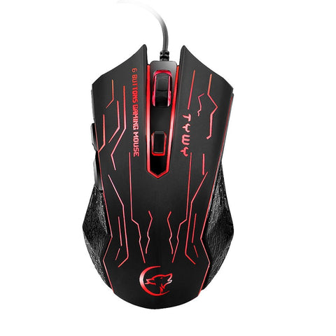 G820 Wired Gaming Mouse 7 Backlights 6 Buttons 3200 Optical DPI