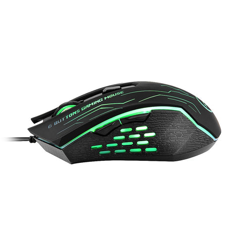 G820 Wired Gaming Mouse 7 Backlights 6 Buttons 3200 Optical DPI