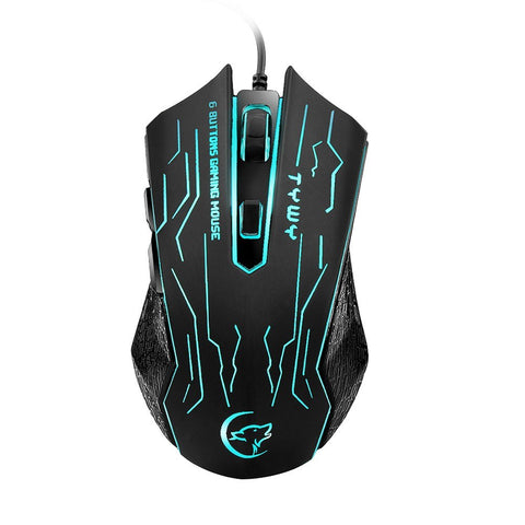 G820 Wired Gaming Mouse 7 Backlights 6 Buttons 3200 Optical DPI