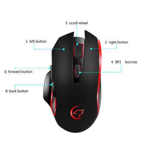 G821 2.4Hz Wireless Mouse Mice Adjustable 2400DPI